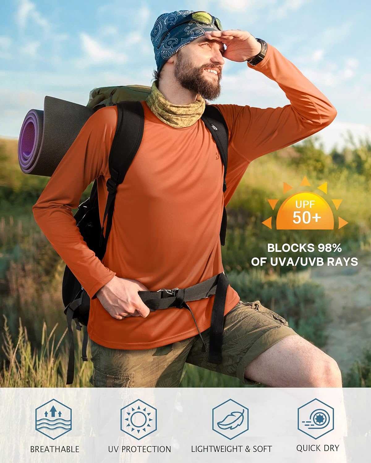 Thumbnail 2 de Roadbox Mens UPF 50+ Sun Protection Shirt