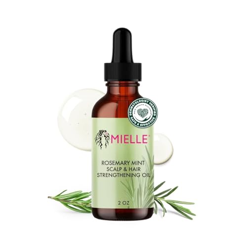 Detalle de Mielle Rosemary Mint Kopfhaut- und Haarstärkungsöl von Mielle Organics – 2 oz / 59 ml