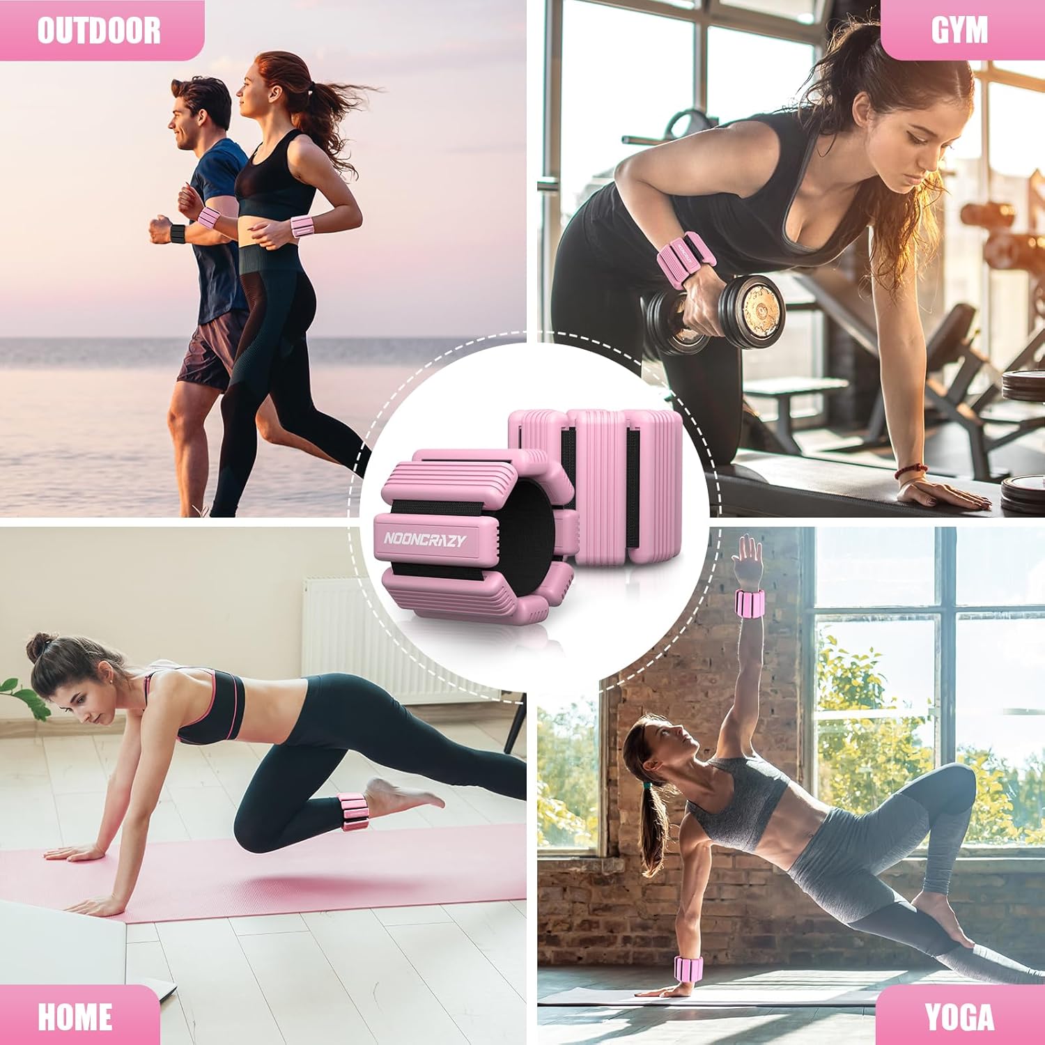 Thumbnail 6 de nooncrazy weight-003 Wrist and Ankle Weights, Adjustable 2 lb Pair