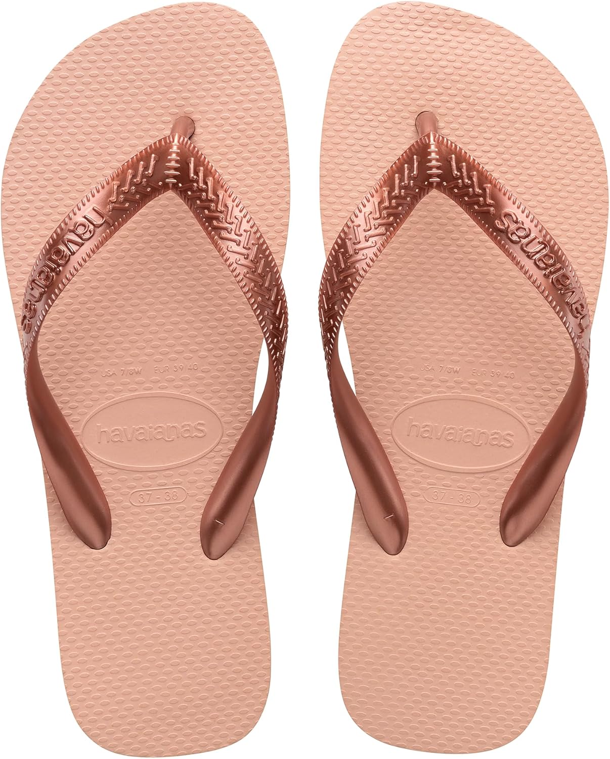 Detalle de Havaianas Brasil Logo Top: infradito iconiche con suola antiscivolo, unisex