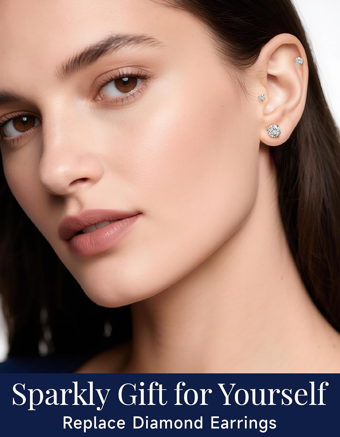 Detalle 2 de MomentWish Moissanite Ohrstecker 1 Karat