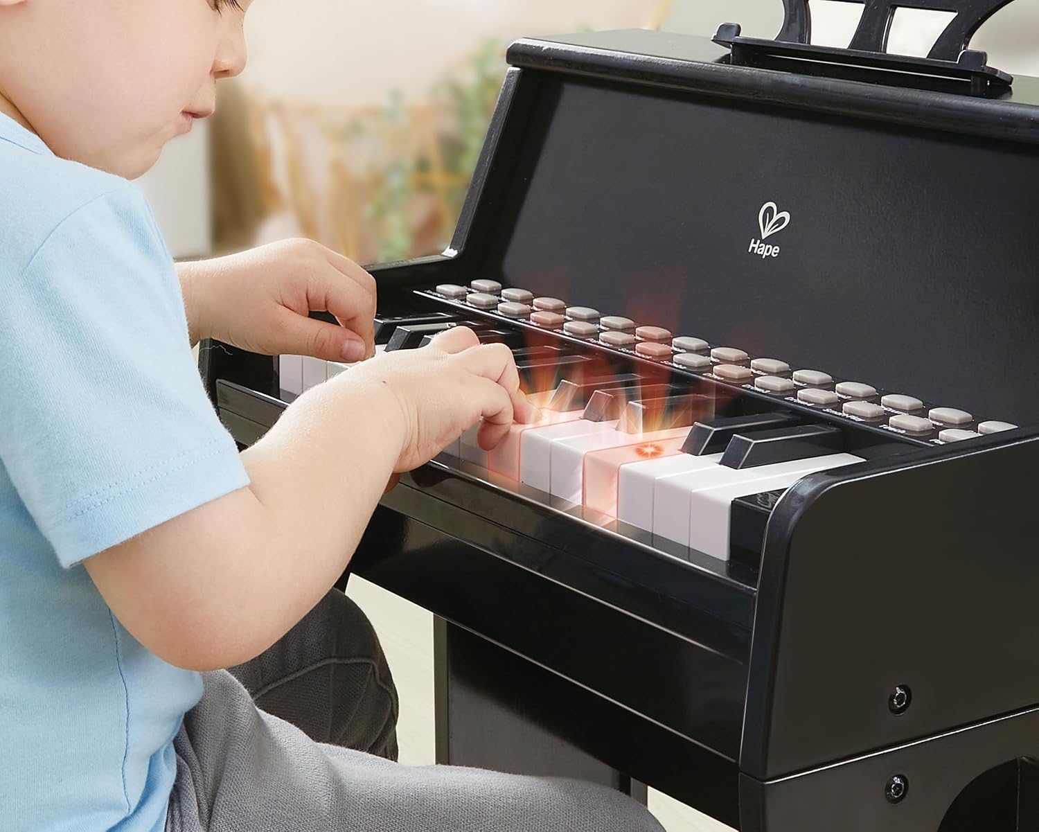 Detalle 2 de Hape Piano Aprende con Luces 25 teclas
