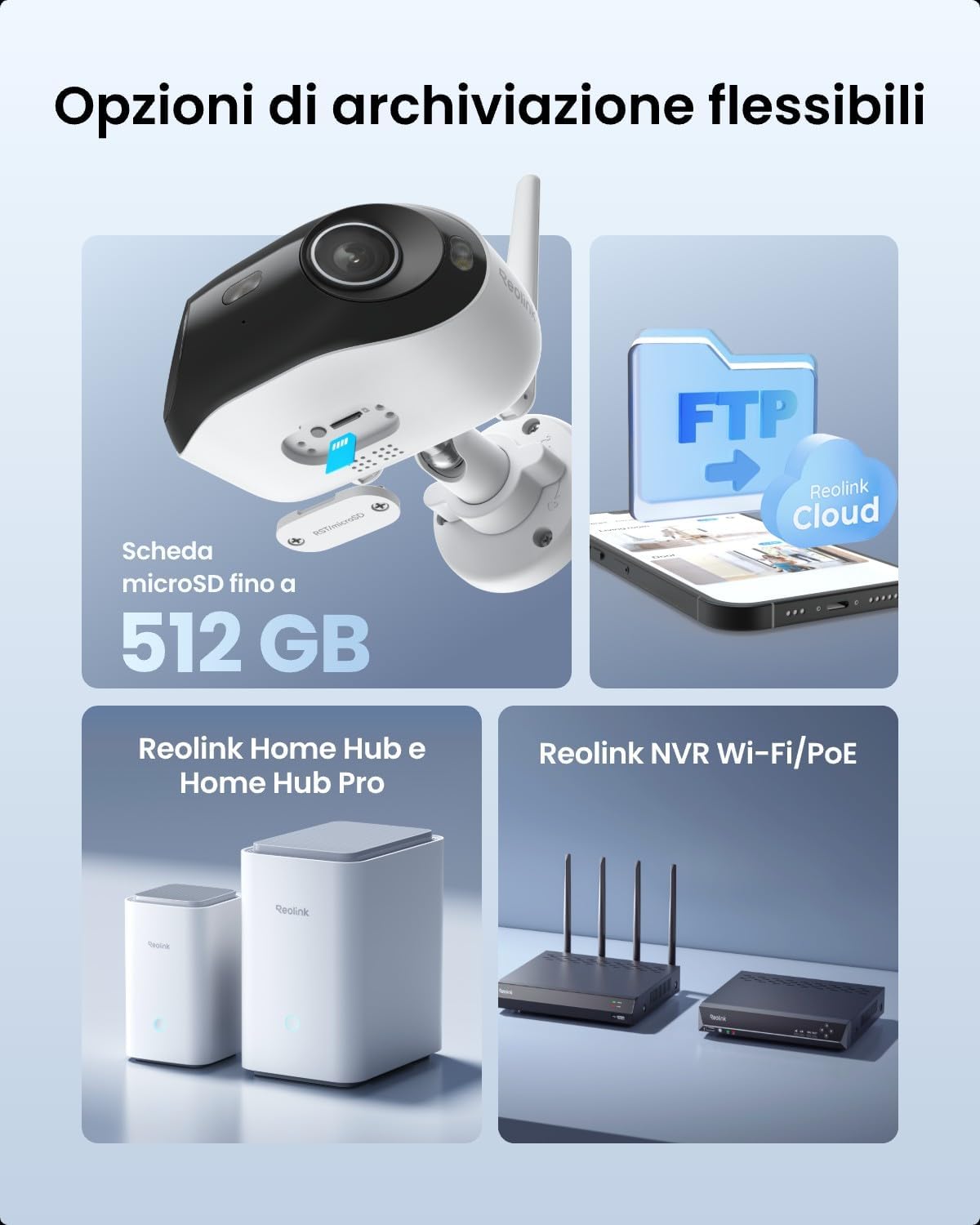 Detalle de Reolink 4K Telecamera WiFi Esterno 180° con Doppia Lente: Sorveglianza Avanzata in Full HD 4K e AI