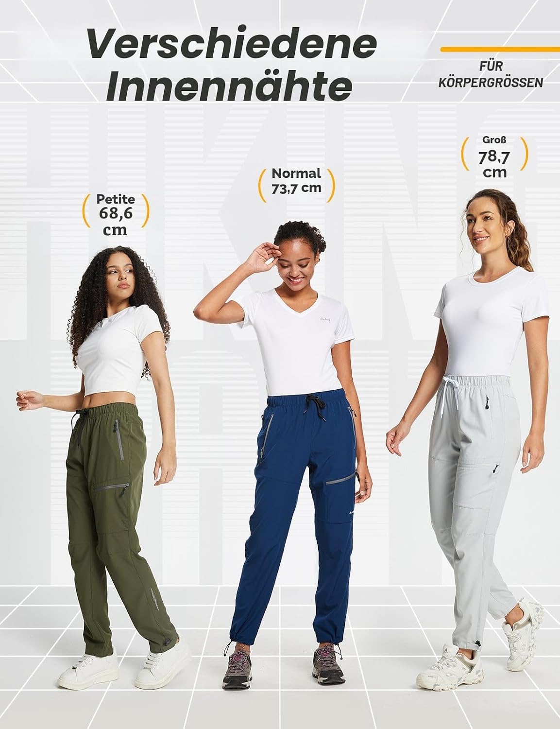 Thumbnail 6 de baleaf Damen Outdoorhose Wanderhose wasserdicht, schnelltrocknend, UV-Schutz UPF 50+