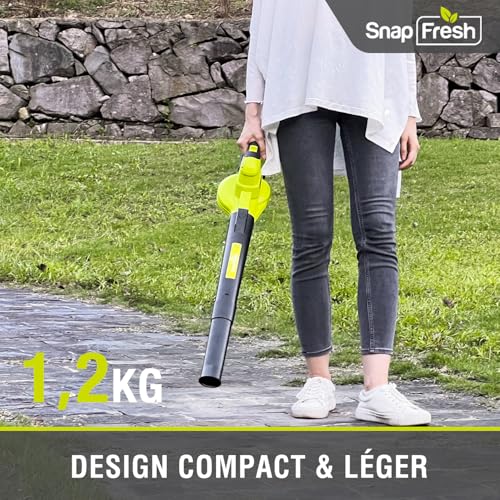 Thumbnail 2 de SnapFresh Souffleur Batterie 20V Léger 1,2 kg – Souffleur de feuilles sans fil, turbo 210 km/h