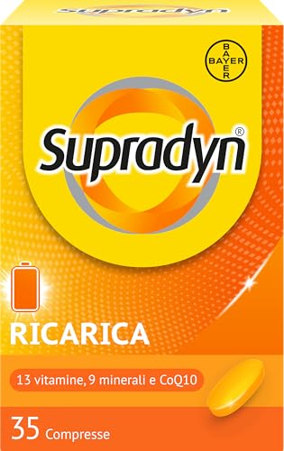 Detalle de Supradyn Ricarica Multivitaminico Completo – Integratore di energia, 35 compresse effervescenti all'arancia