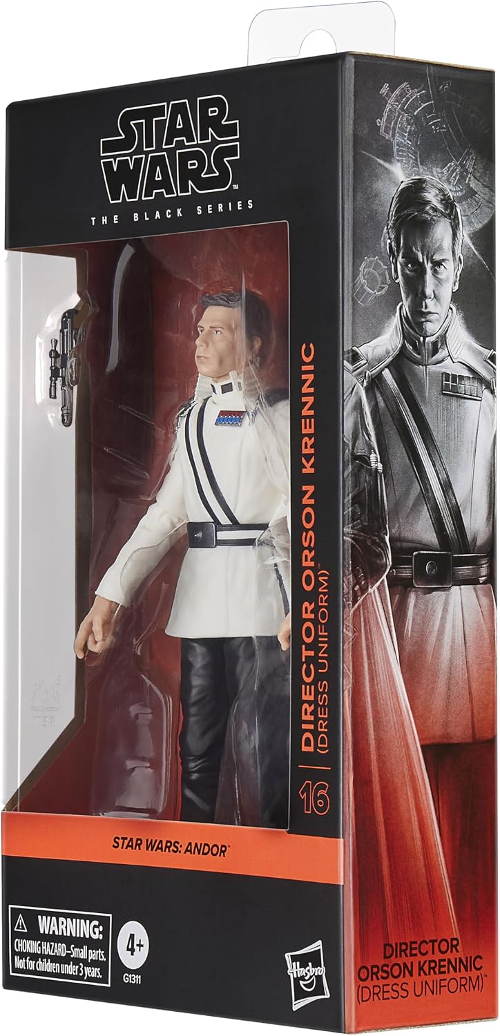 Detalle de Star Wars The Black Series Direktor Orson Krennic (Paradeuniform), 15 cm – Sammelfigur von Andor