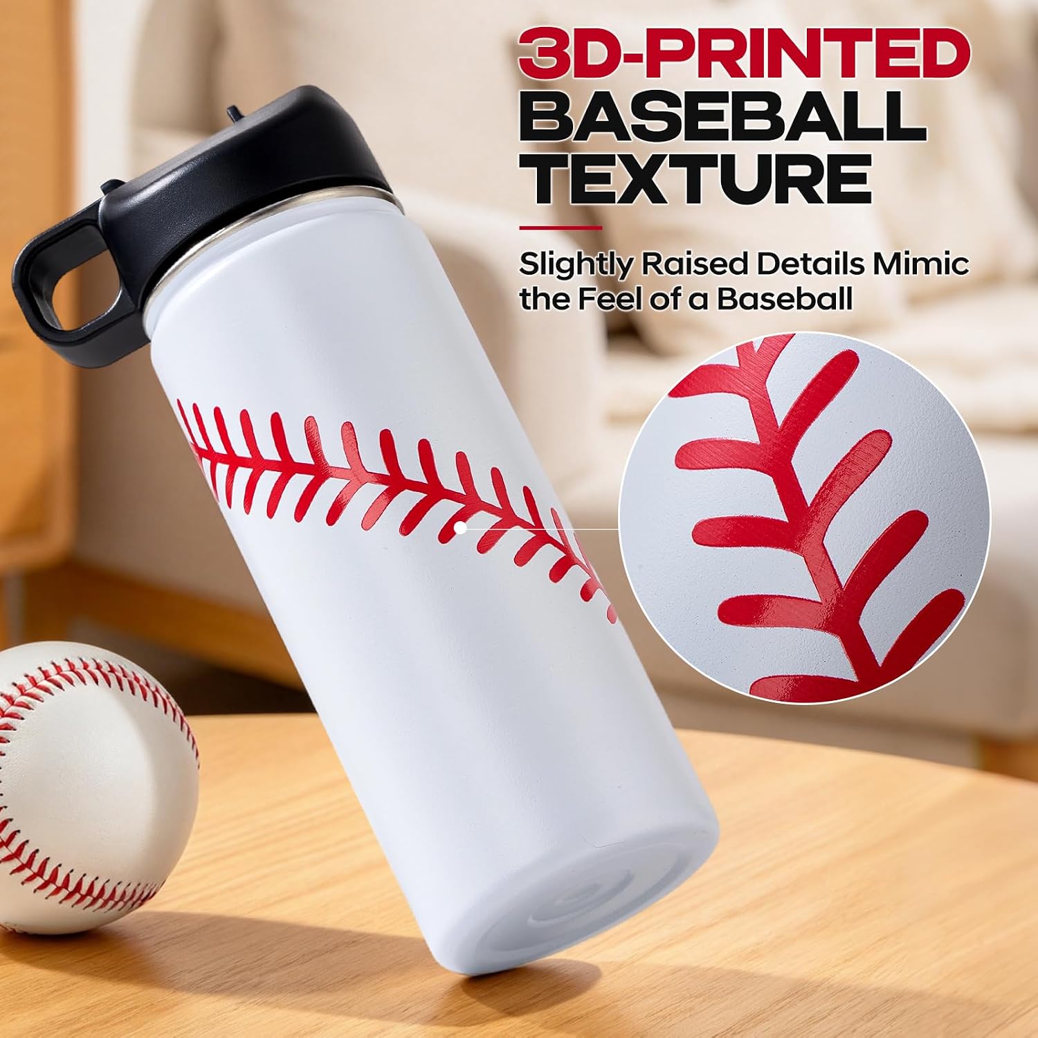 Thumbnail 2 de RhythmFit Baseball Water Bottles 18 oz