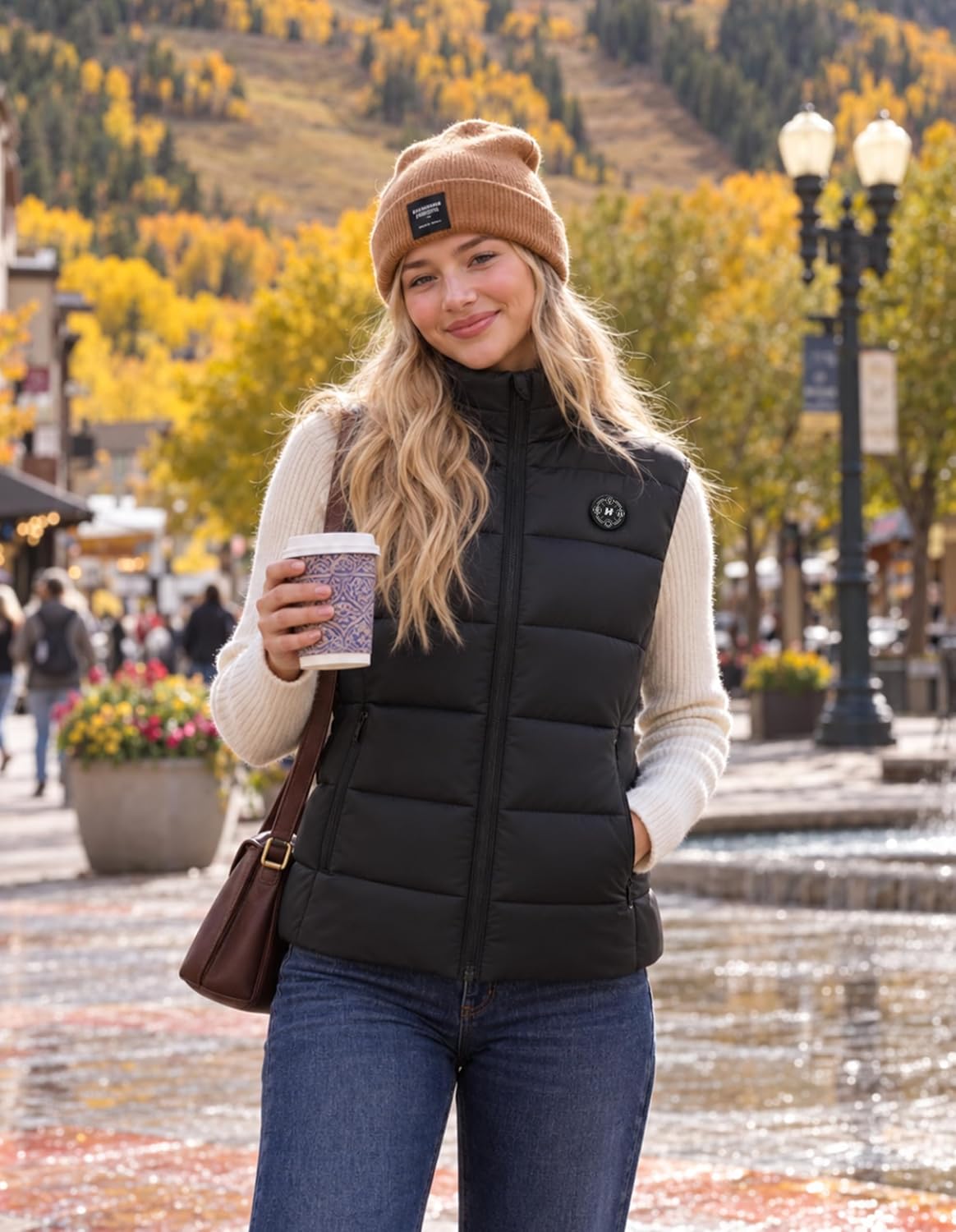 Detalle 2 de HOOHEAT Women's Heated Vest with 15 Heating Zones and 16,000mAh Battery