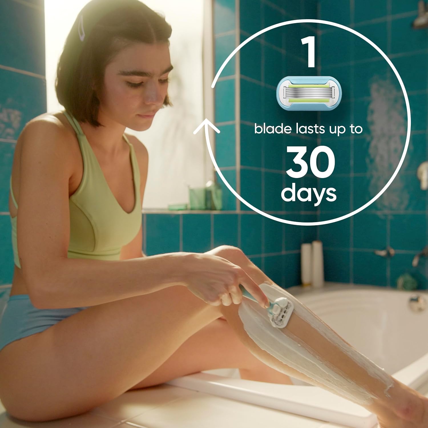 Detalle de Gillette Venus Extra Smooth 6-Count Razor Refills, 5-Blade Sensitive Variety Pack