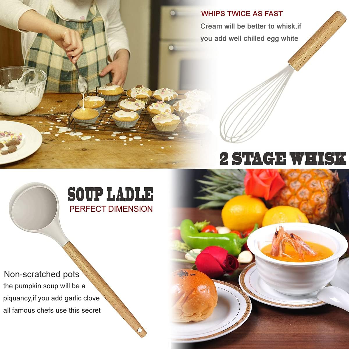 Detalle de 35-Piece Silicone Kitchen Utensil Set