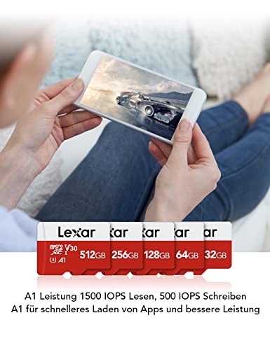 Thumbnail 3 de Lexar Scheda Micro SD 32 GB 2 Pack – UHS-I, A1, U1, V10, fino a 100 MB/s (+ adattatore SD)