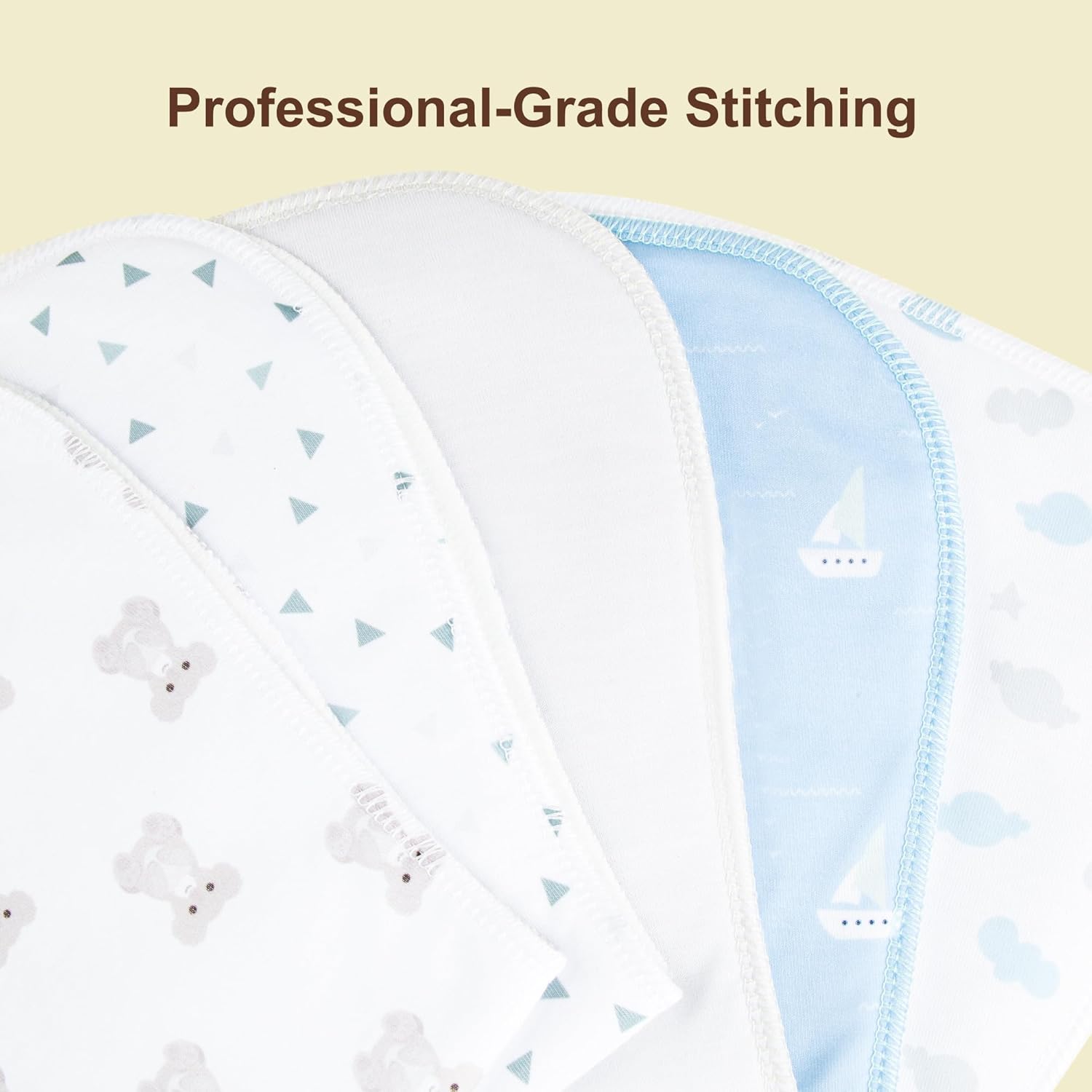 Detalle de Benoxine 2-in-1 Burp Cloths & Bibs, 6-Pack ⚡