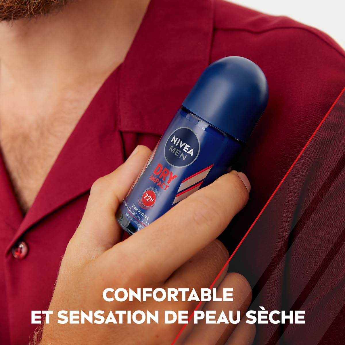 Thumbnail 2 de NIVEA MEN Déodorant anti-transpirant Dry Impact – Lot 6 x 50 ml, sans alcool