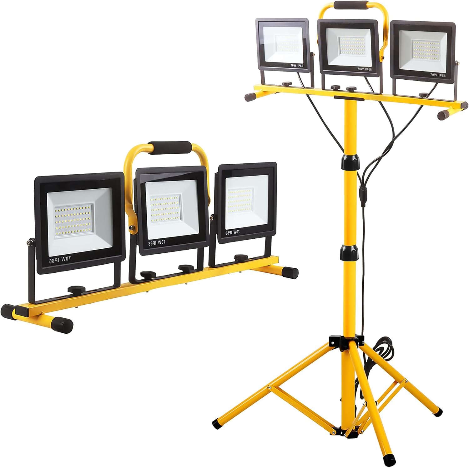 GUWELL 23-WL-02 Three-Head LED Work Light with Foldable Tripod