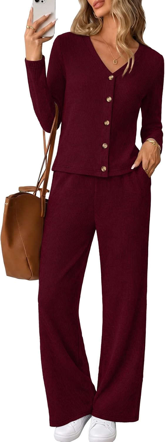 Thumbnail 6 de WIHOLL Women's Loungewear Set in Ribbed Knit