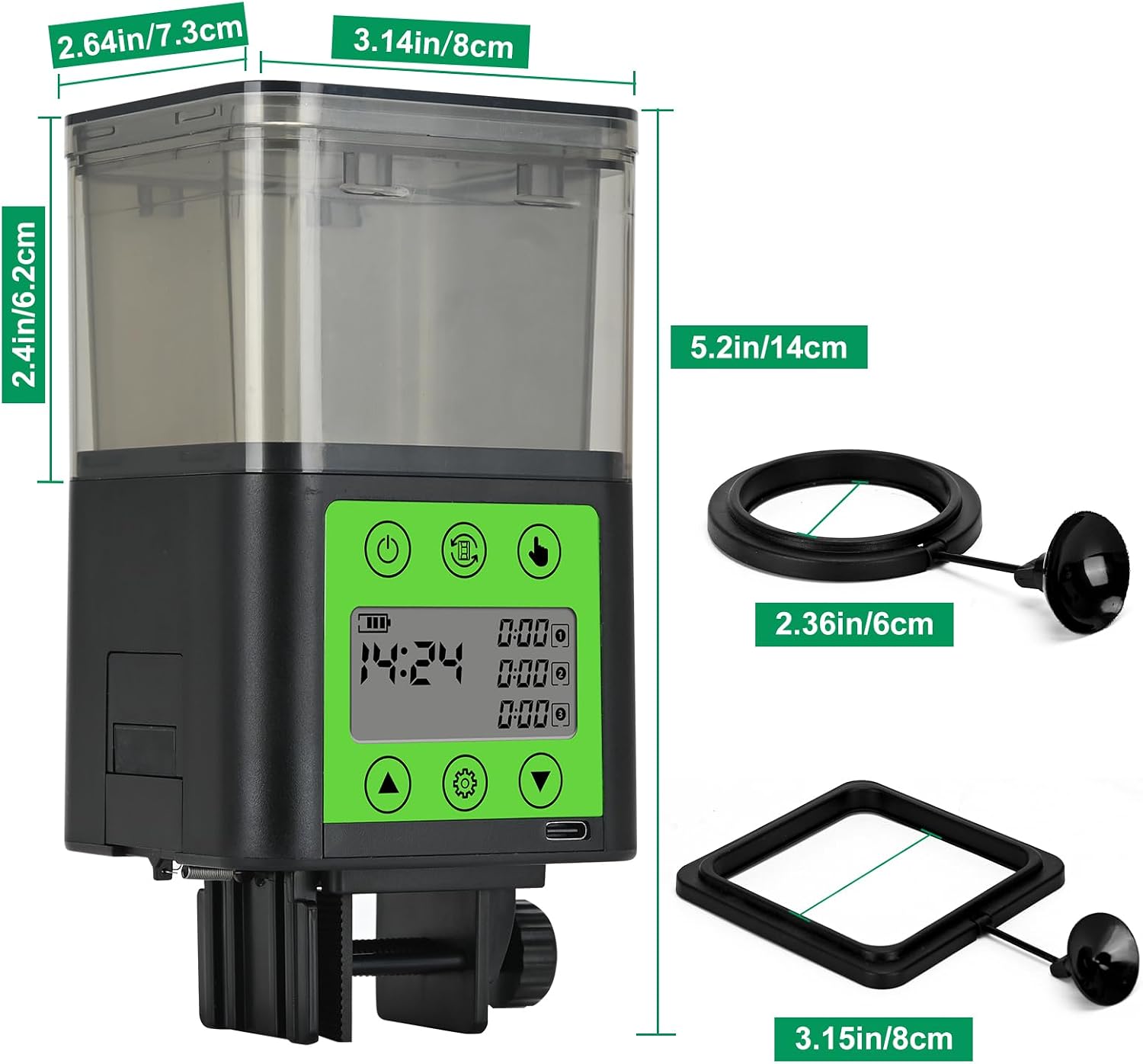 Thumbnail 4 de Lychee Automatic Fish Feeder 320 ml ๐