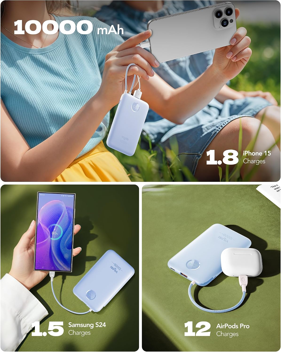 Thumbnail 6 de VIYISI Batería Externa 10000 mAh ultrafina