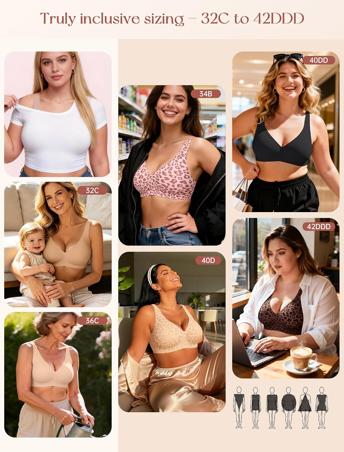 Detalle 2 de LetsJoli Jelly Bra 2026 wireless plunge