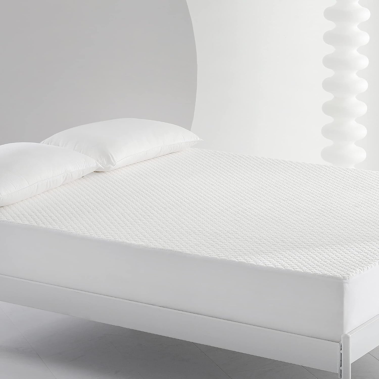 Thumbnail 6 de Coriwell Waterproof Mattress Protector – King Bamboo Extra Deep Pocket, Breathable, 150 × 200 + 30 cm Deep Skirt