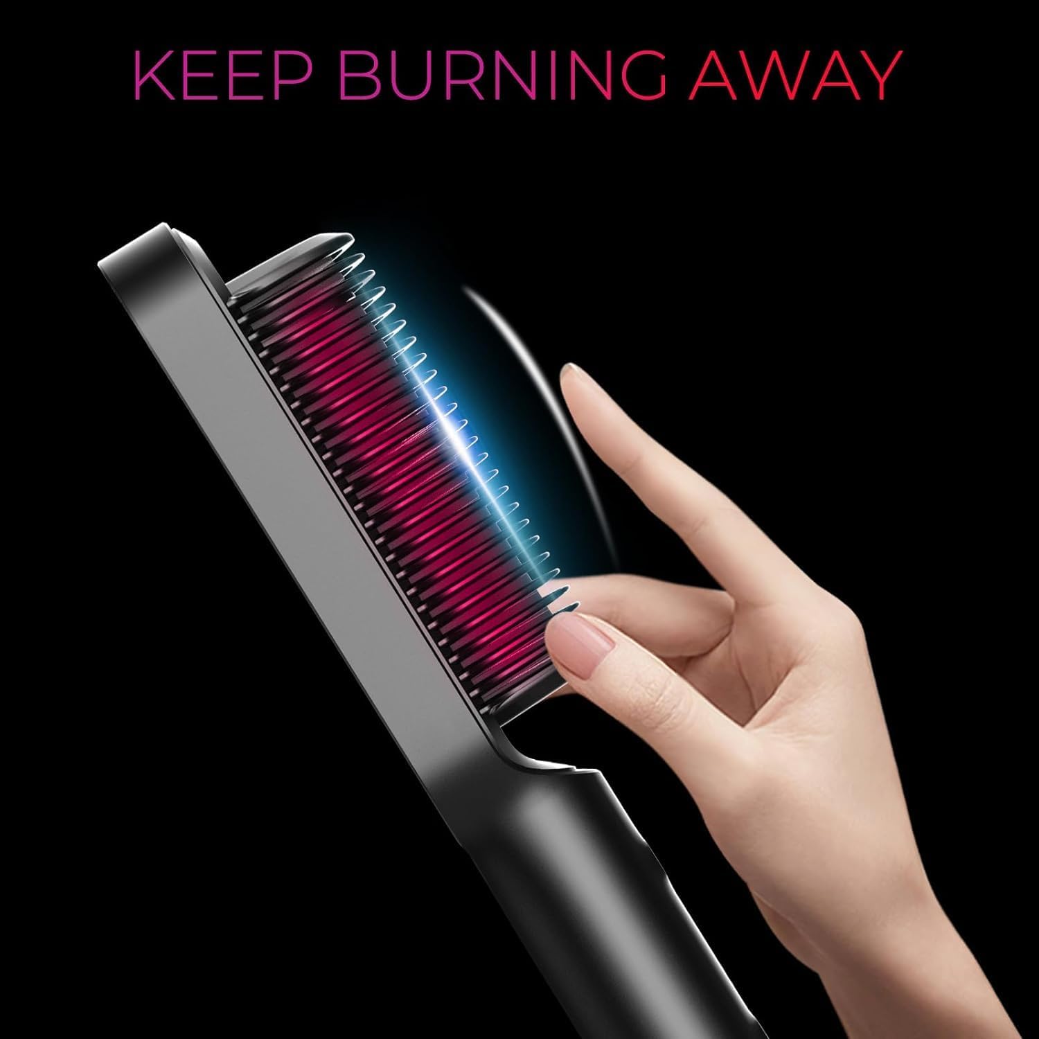 Thumbnail 6 de TYMO RING HC100 Hair Straightening Brush, 5 Heat Settings, Ceramic Tourmaline