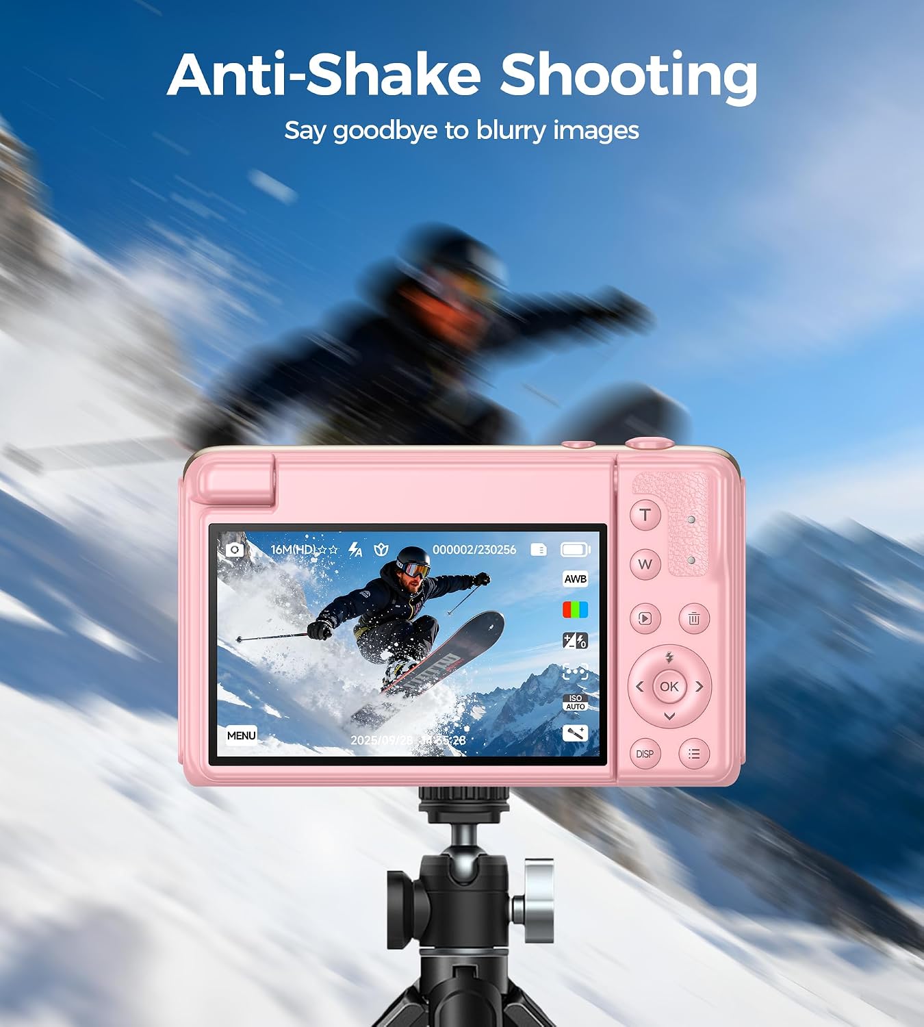 Thumbnail 4 de Digital Camera 4K 64MP compact with 3" flip screen