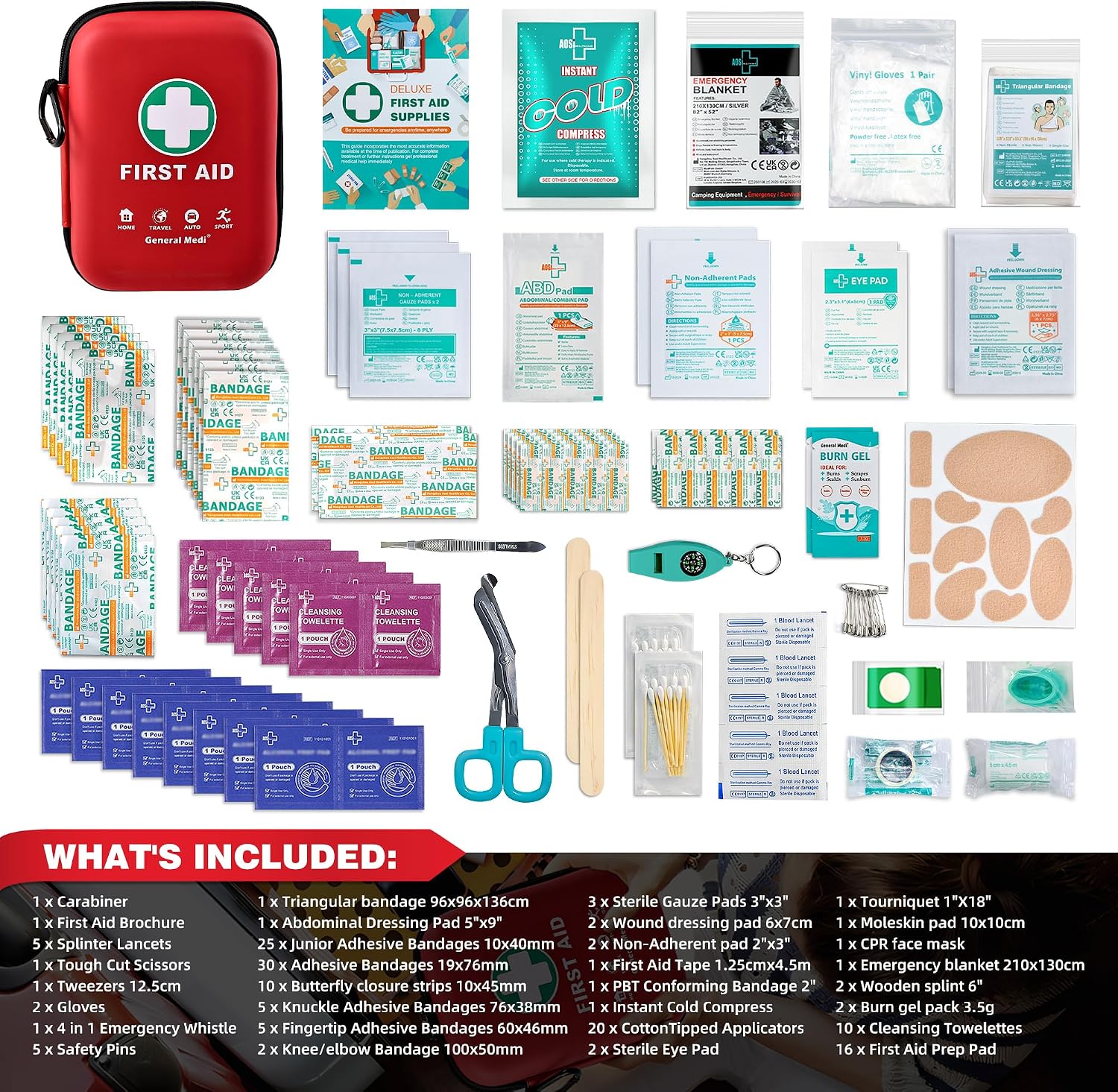 Detalle 2 de First Aid Kit 170-piece travel set 🩹