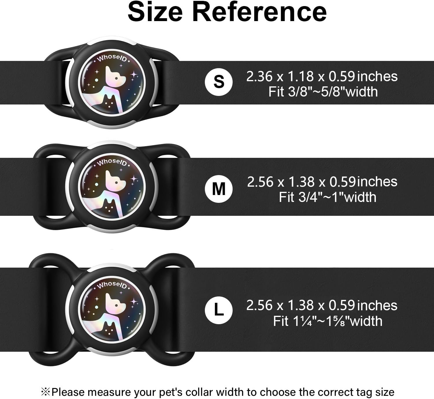 Detalle de Waterproof AirTag Holder for Dog Collars, Silicone