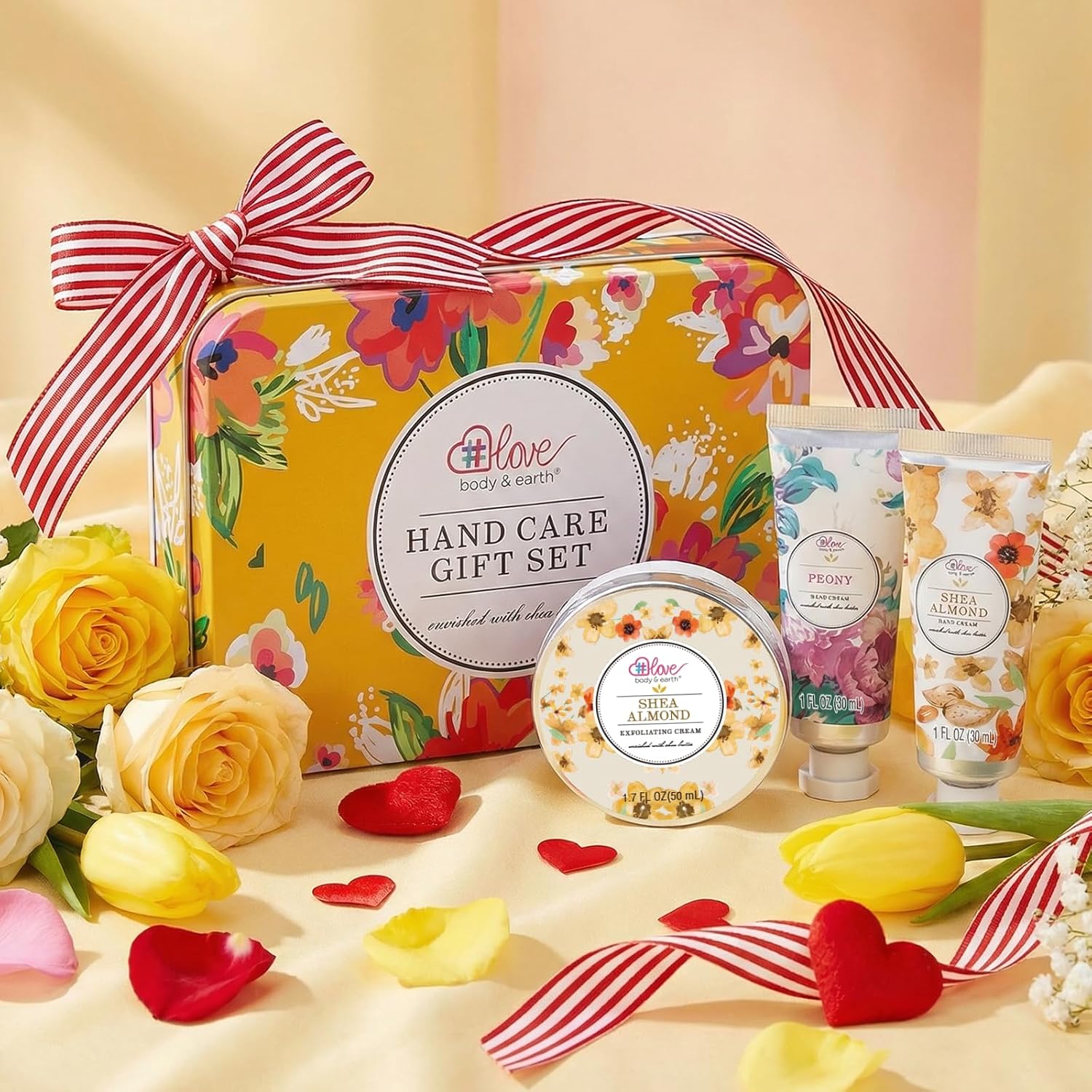Detalle 2 de BODY & EARTH # LOVE BEL-HC-14 Hand Cream Set, 3-Piece with Shea Butter
