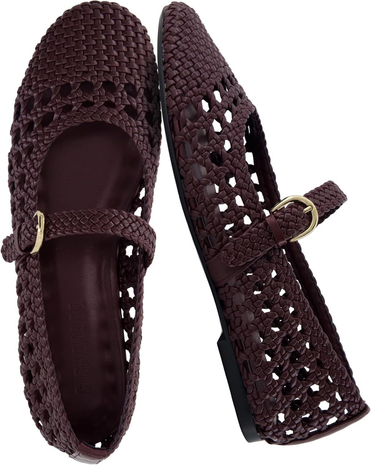 Detalle de CUSHIONAIRE Woven Mary Jane Flats