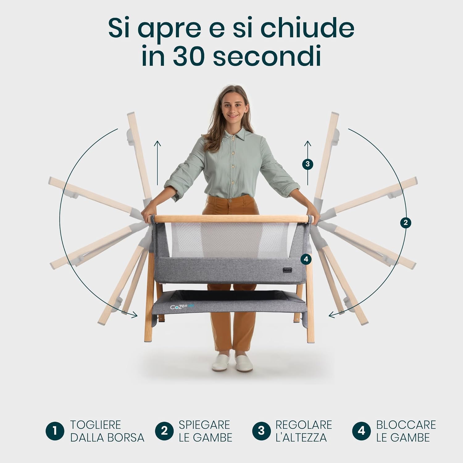 Thumbnail 6 de CoZee Air Culla Neonato 6 altezze