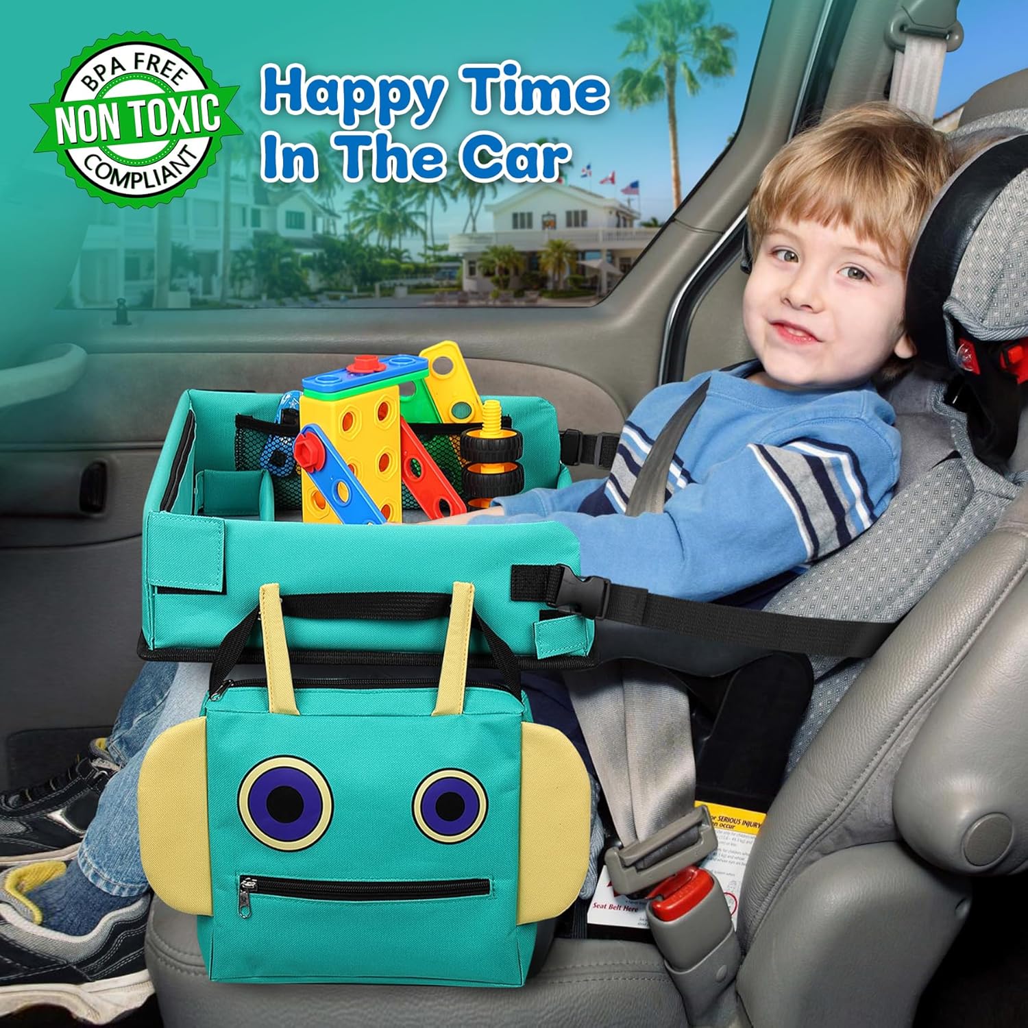 Detalle de COOLJOY 2 In 1 Kinder Reisetisch, 5 Zeichenblätter