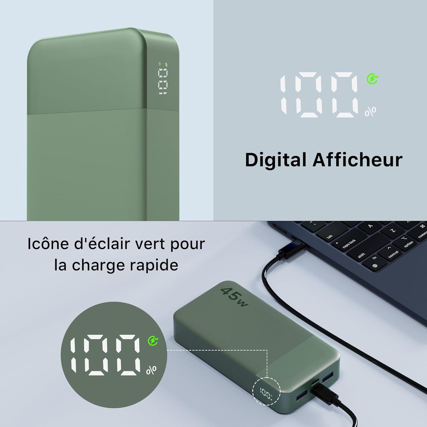 Thumbnail 5 de Nobis Batterie Externe 20000mAh Power Bank 45W — Chargeur portable