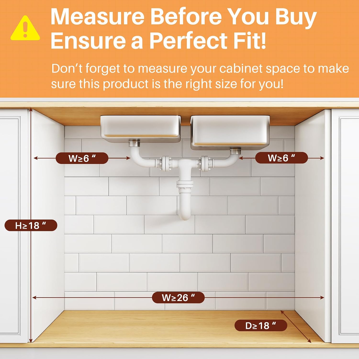Detalle 2 de PXRACK Under-Sink Organizer, 3-Tier
