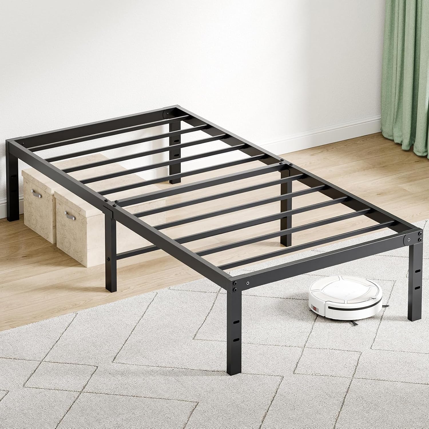 Detalle de Sweetcrispy Metal Bed Frame, Twin XL