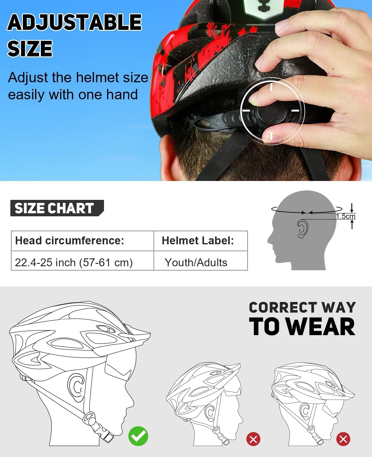 Thumbnail 4 de RaMokey Casque de vélo urbain lumineux pour adultes – avec visière magnétique amovible et ventilation optimisée