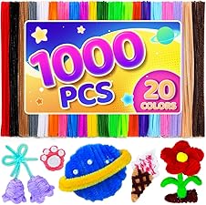 Eppingwin 1000pcs pipe cleaners, 20 colors 🎨