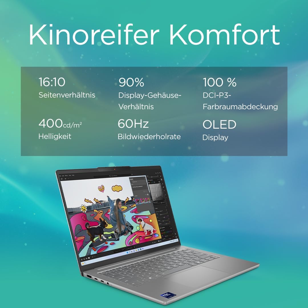 Thumbnail 6 de Lenovo IdeaPad Slim 5i Laptop | Copilot+ PC – 14" OLED, Intel Core Ultra 9, 32GB RAM, 1TB SSD