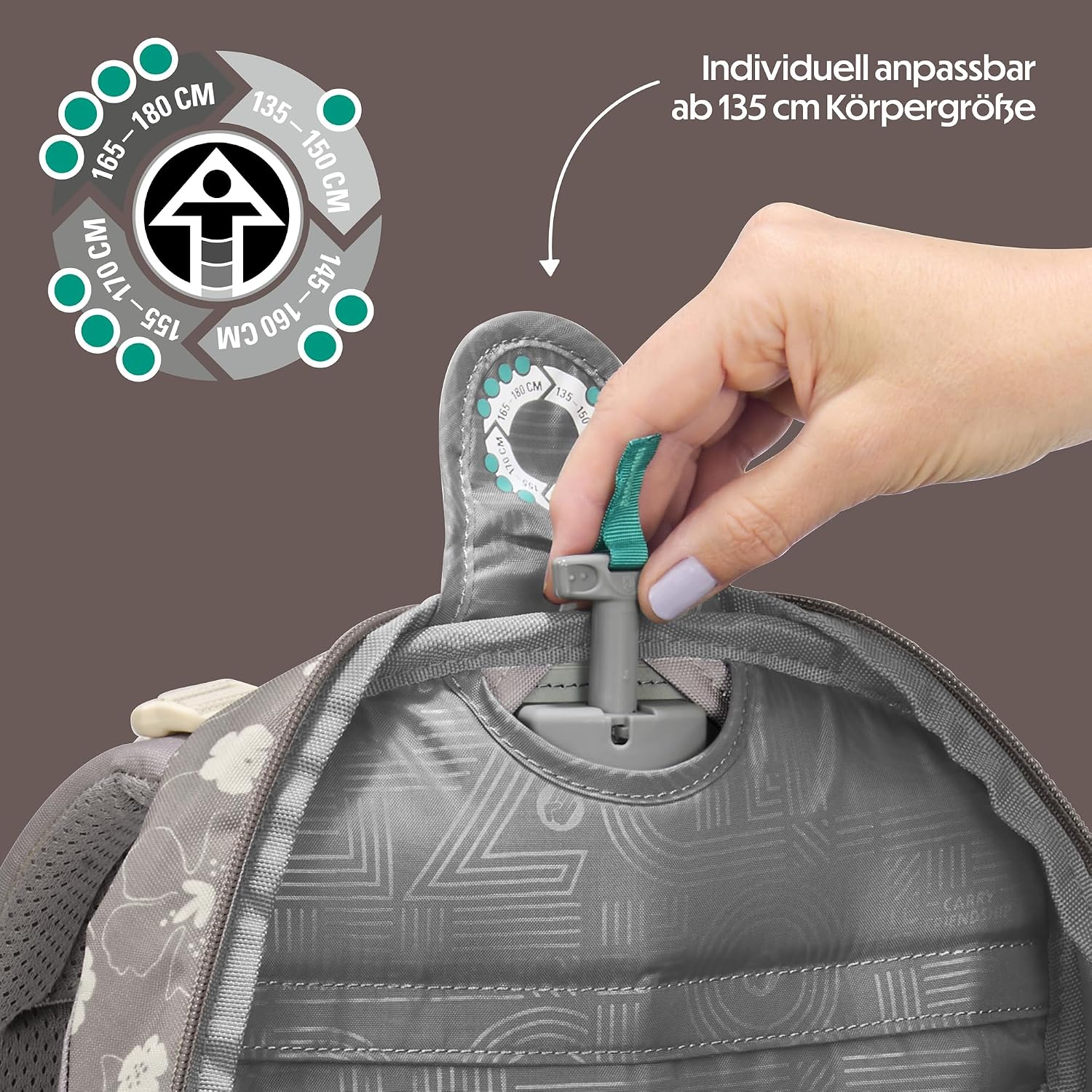 Detalle de Coocazoo Mate Schulrucksack Vanilla Bloom – Ergonomisch, verstellbar und nachhaltig