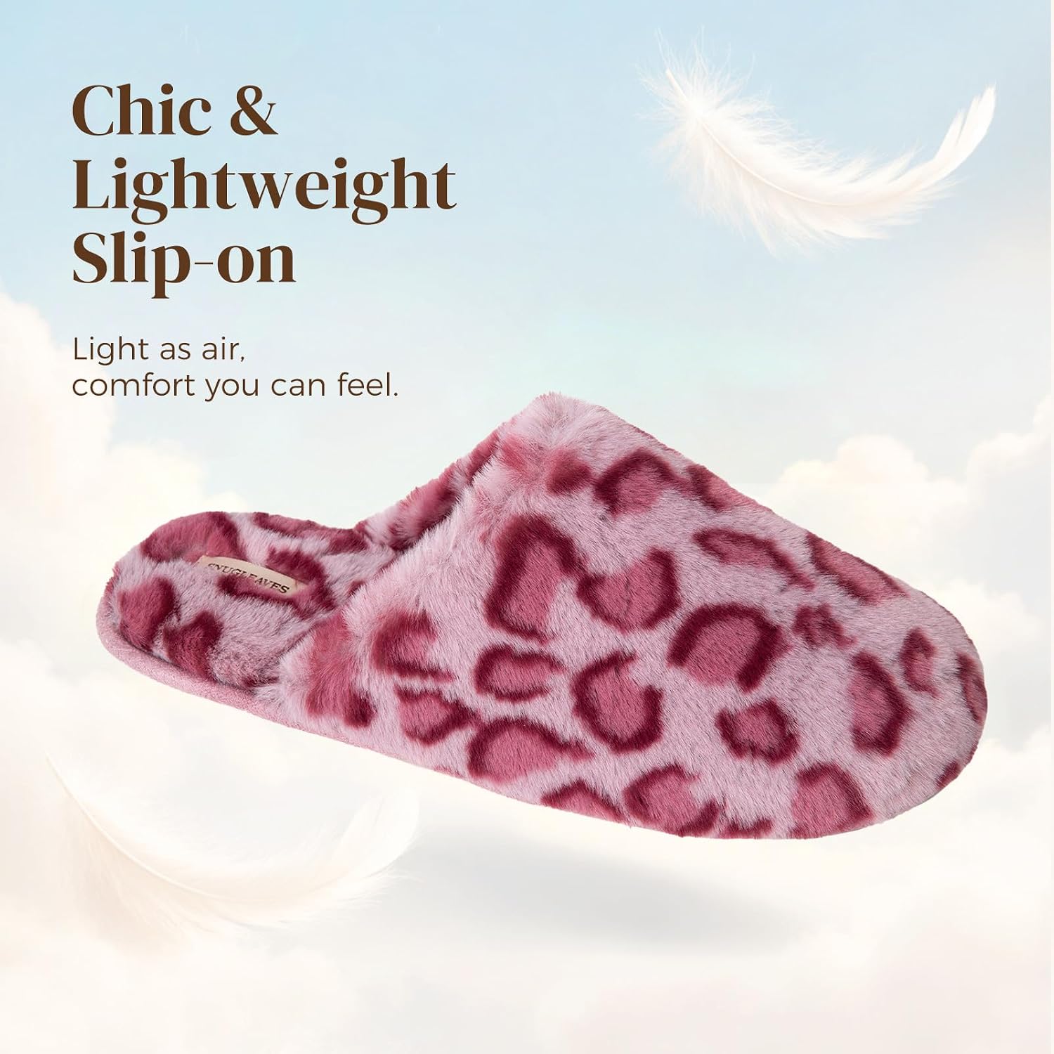 Thumbnail 4 de Snug Leaves Women's Fuzzy Scuff Slippers Memory Foam
