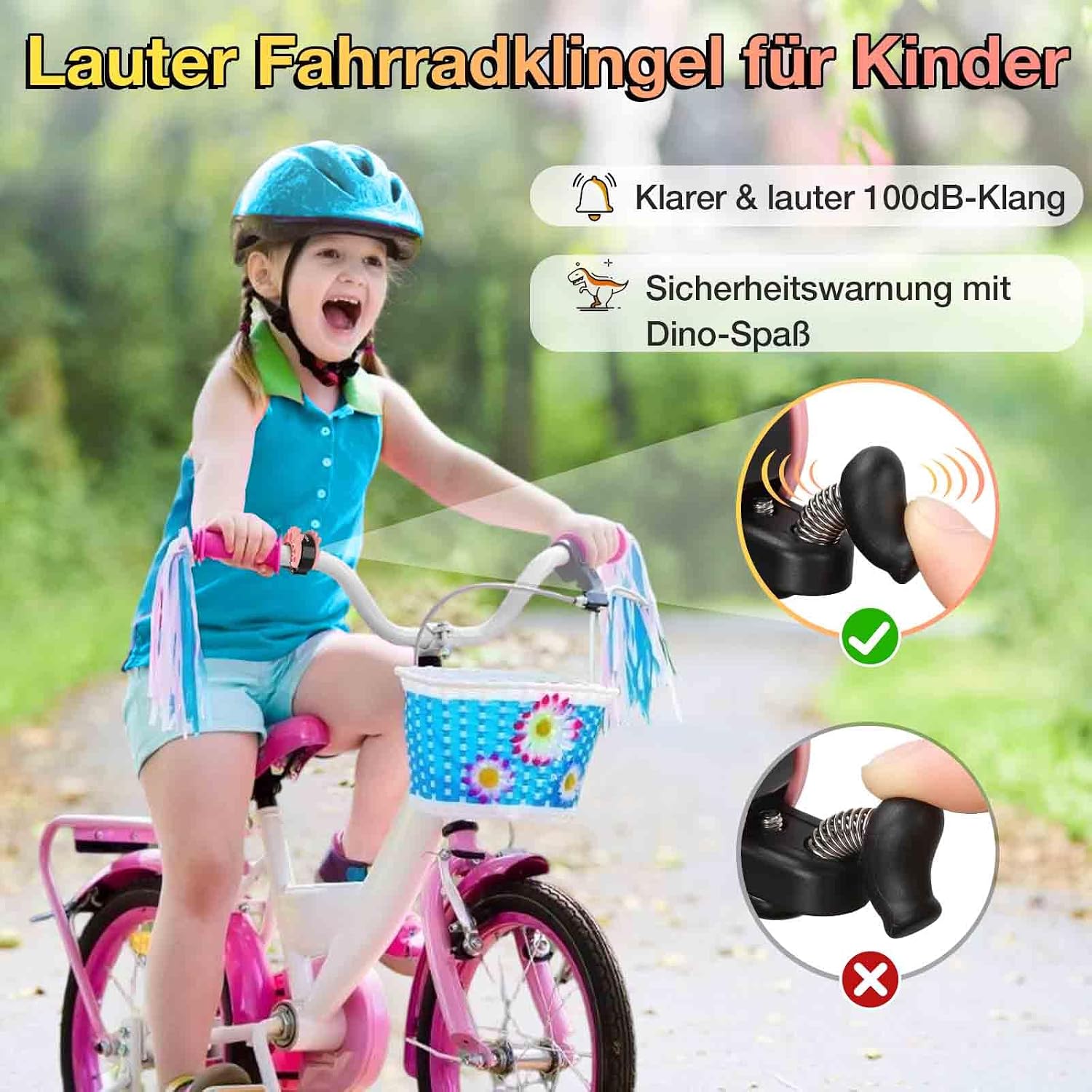 Detalle 2 de Toptrek Fahrradklingel 2025 110 dB