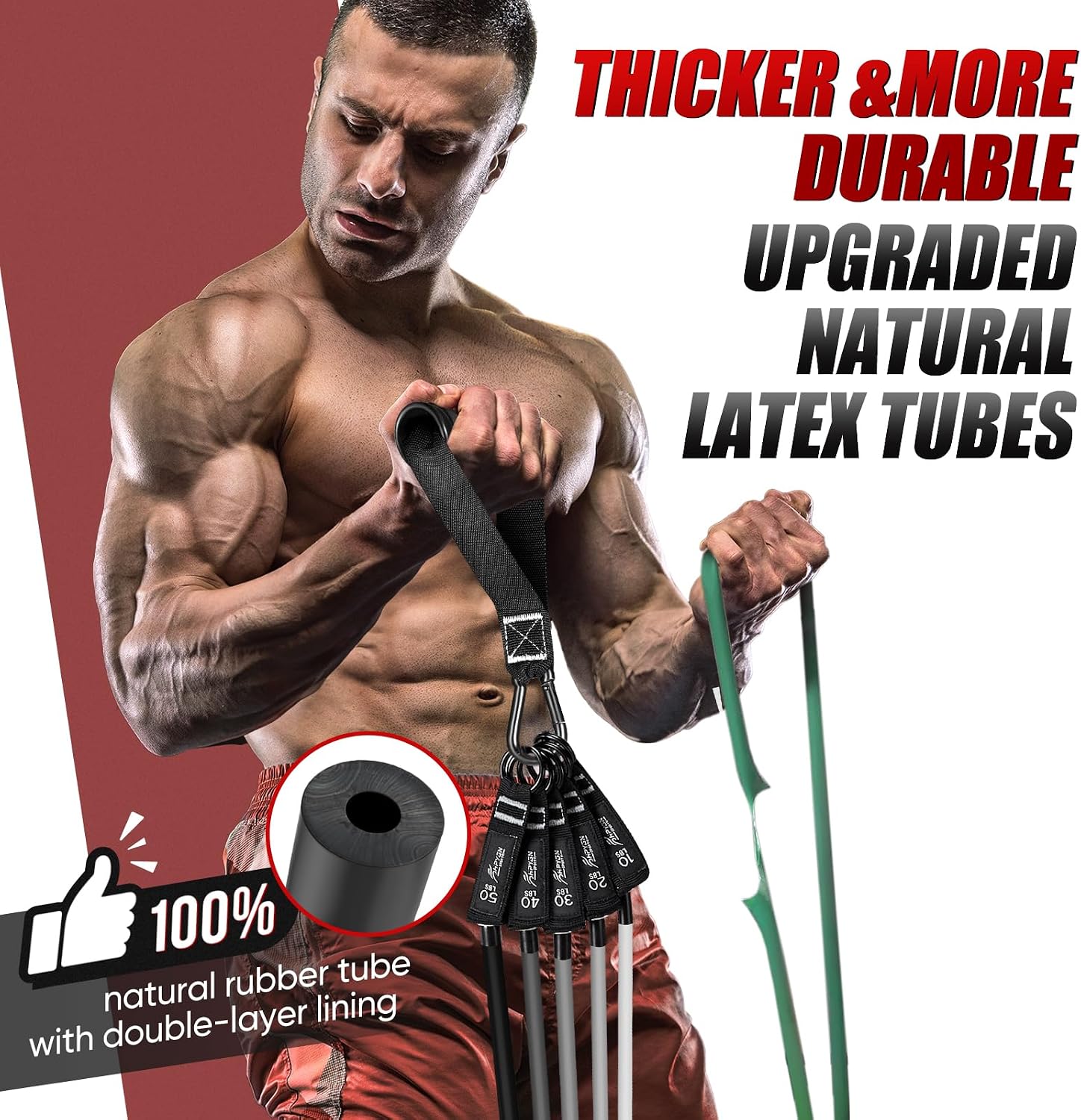 Detalle de HPYGN Resistance Bands 5‑Tube Set