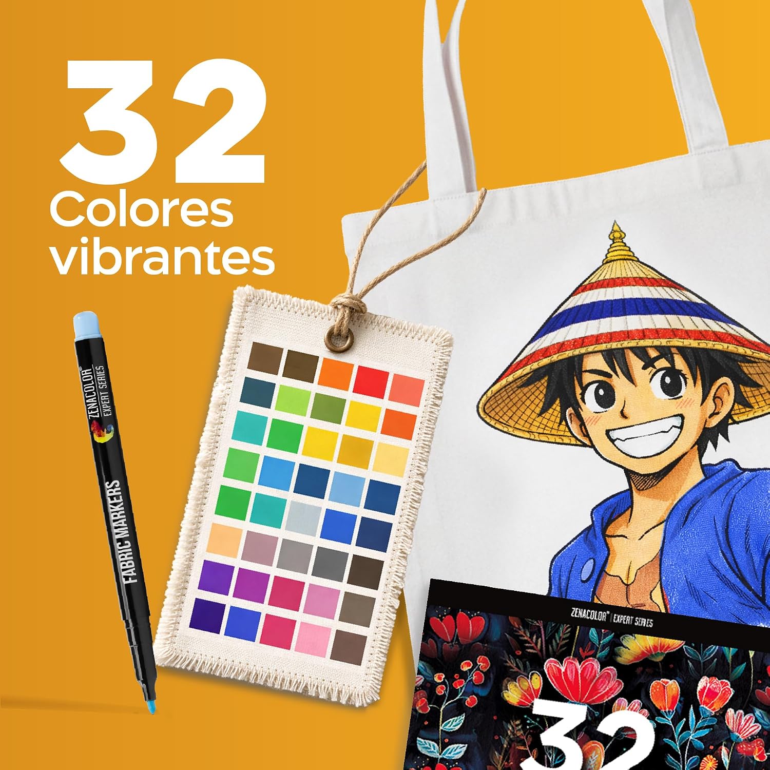 Thumbnail 2 de Zenacolor 32 Rotuladores Textiles