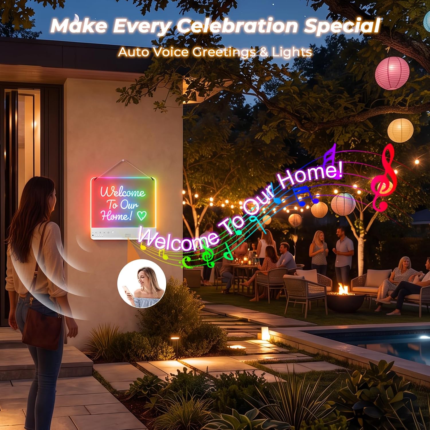 Detalle de Mukypixy muk-hbd-2-wt-zhu 16-Inch Rechargeable LED Drawing Board for Kids