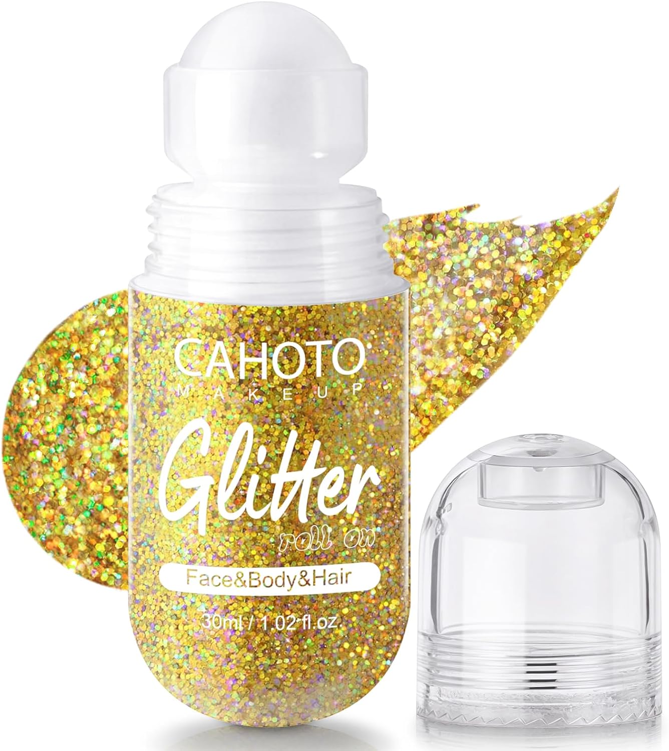 Detalle de CAHOTO ADA48-5 Gold Roll-On Glitter for Face, Body and Hair