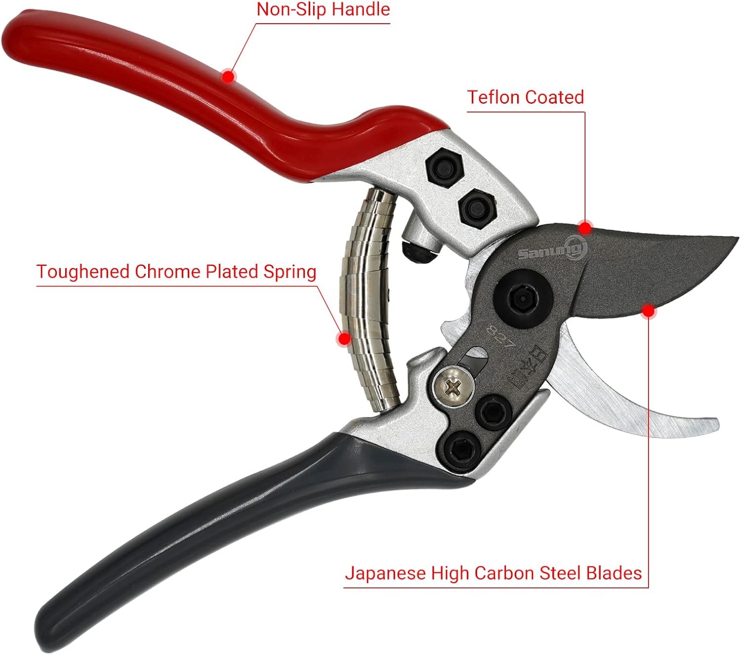 Detalle de Sanung Pruning Shears, High-Carbon Steel
