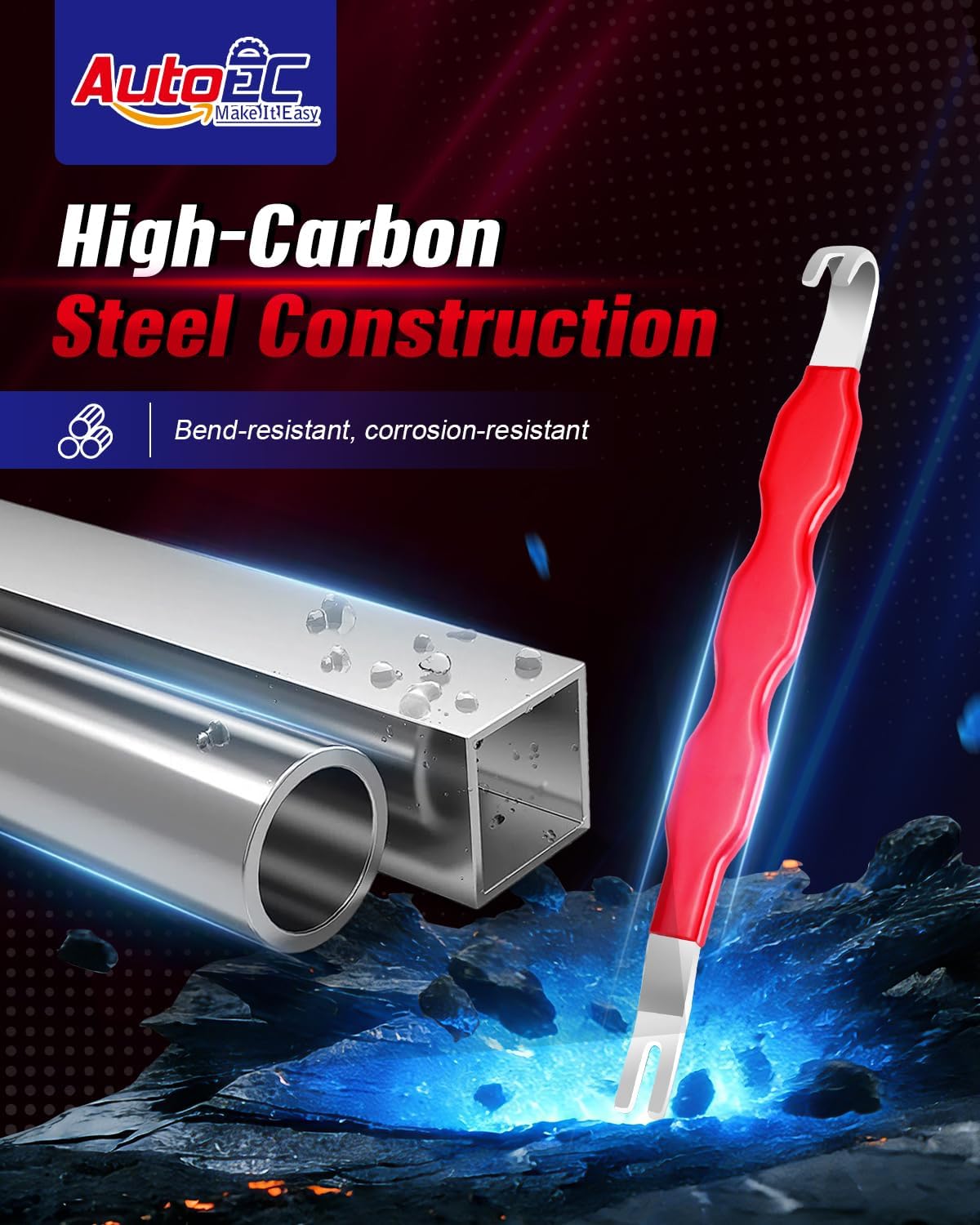 Detalle 2 de AutoEC Electrical Connector Removal Tool, High-Carbon Steel