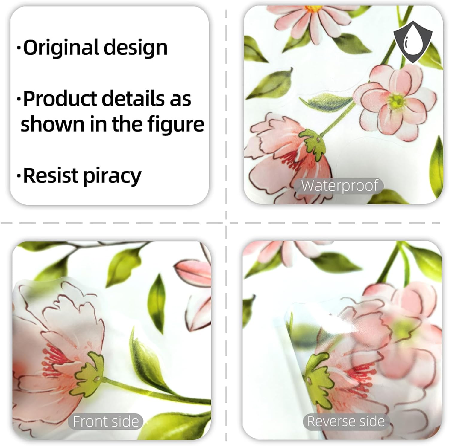 Thumbnail 5 de Boho Flower Wall Decals PVC
