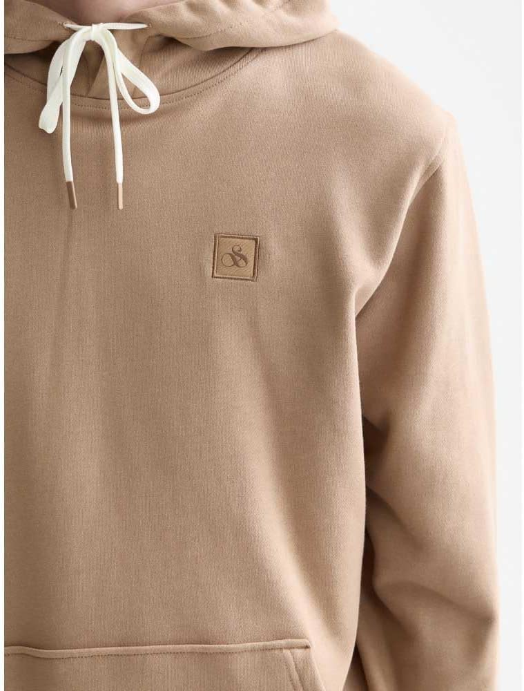 Detalle 2 de Scotch & Soda Men's Essential Badge Logo Hooded Sweatshirt