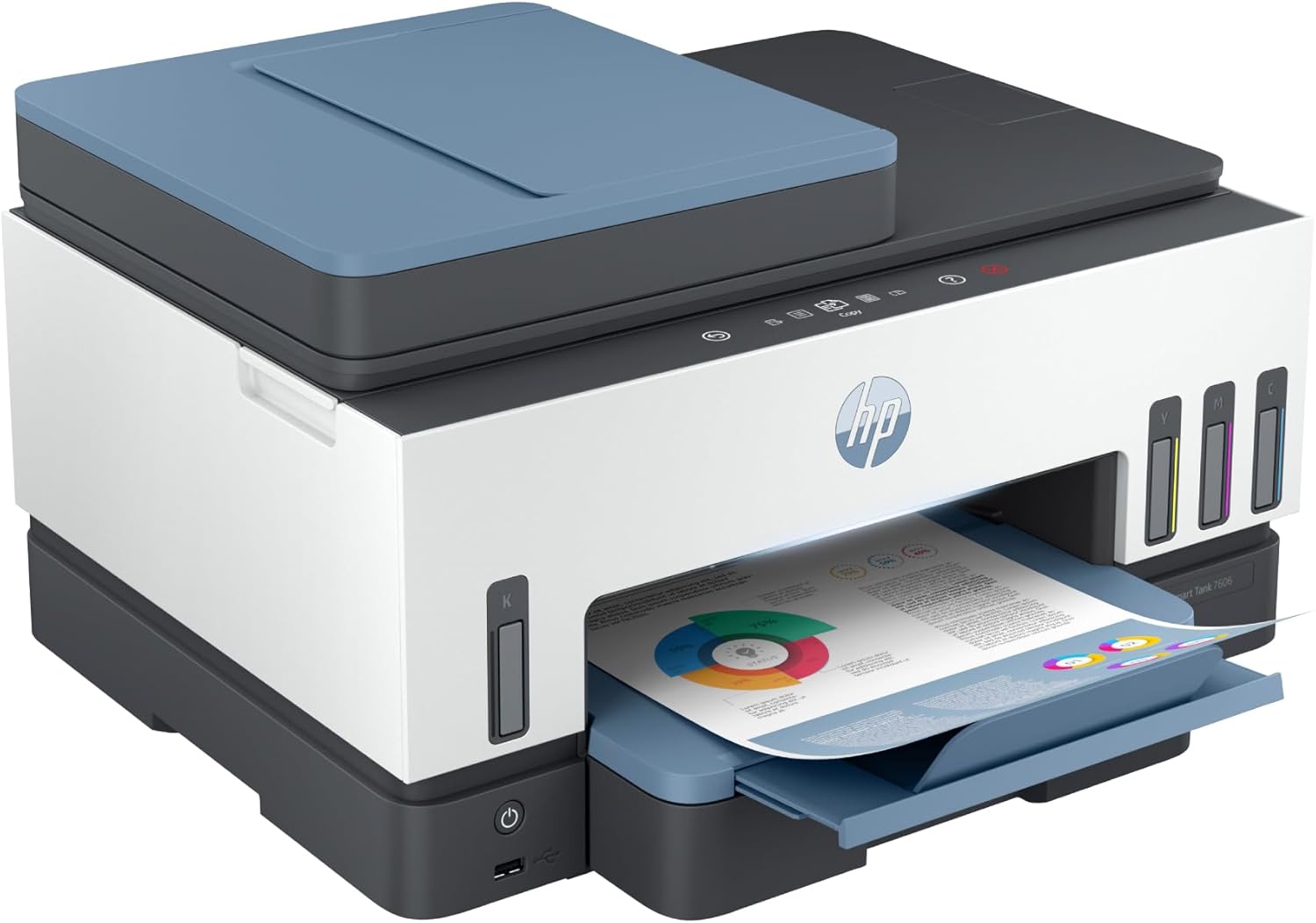 Detalle 2 de HP Smart Tank 7606 🖨️ Impresora Multifunción A4 con Wi-Fi